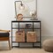 Casafield 10.5" x 10.5" Water Hyacinth Storage Basket Sets, Storage Organizers, Woven Wicker Cubes for Bathroom, Bedroom, Laundry, Shelves
